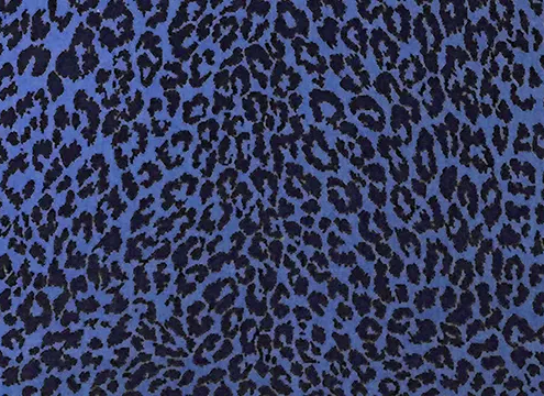 tissu d'ameublement Leopard bleu, Edmond Petit éditeur parisien