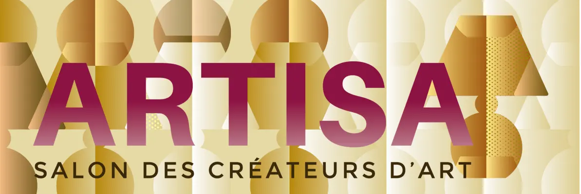 Bannière de promotion du salon des créateurs Artisa 2025 à Grenoble. Shibum Design sera présent au stand 210